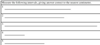 Measuring Intervals 1